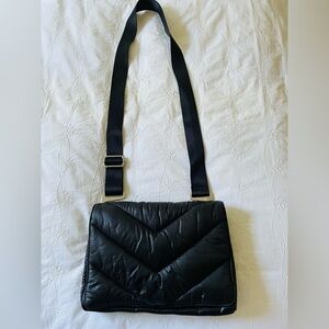 Athleta x Caraa Puffer Crossbody Bag Black
